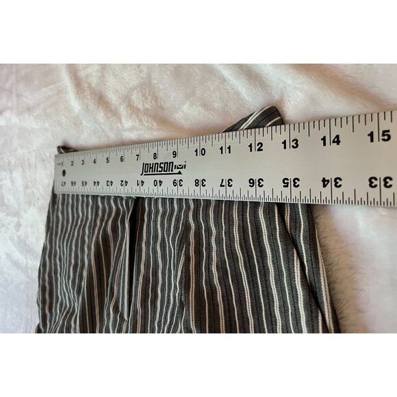 Pinkyotto Womens Striped High-Waisted Ankle Pants Size Small Black/White Casual - Picture 5 of 10